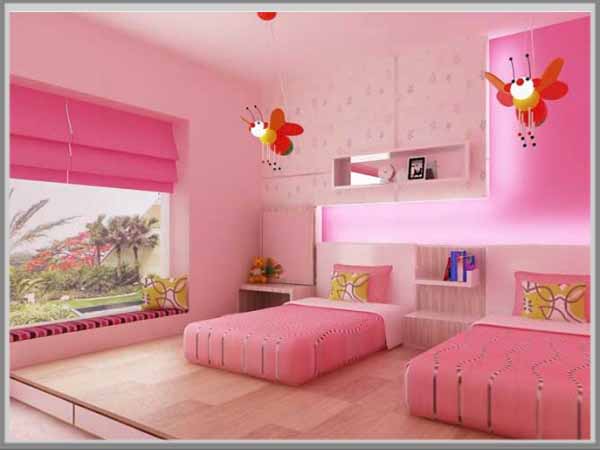 Ide Kamar Tidur Anak Perempuan Warna Pink Edupaint